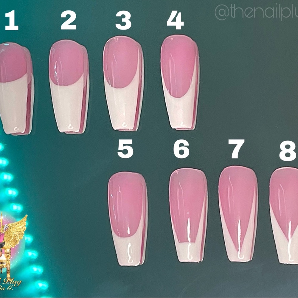 Custom French Press-On Nail Set (9 Options) | The Nail Plug @thenailplugmi